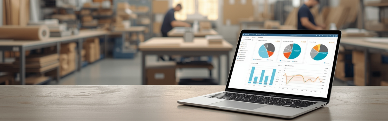Industry-specific ERP systems for modern manufacturing and handicraft businesses – DiracERP workflow illustration